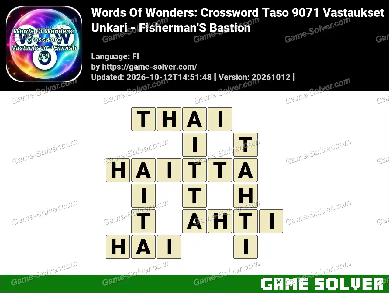 Words Of Wonders: Crossword Taso 9071 Vastaukset – Unkari – Fisherman’S Bastion